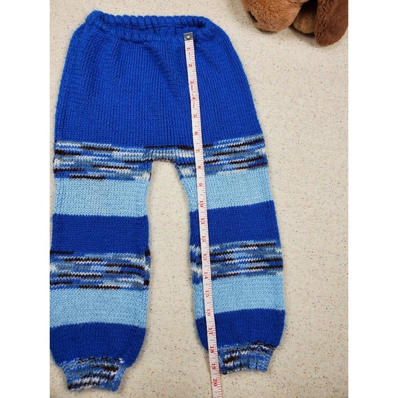 Blue Knit Jogger Harem Pants 3t - Picture 7 of 7